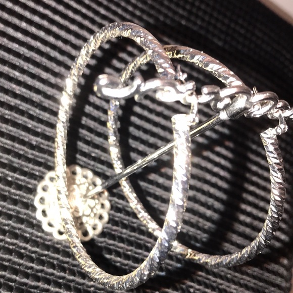 🆕Natasha Silver Tone Hoops - Picture 11 of 11